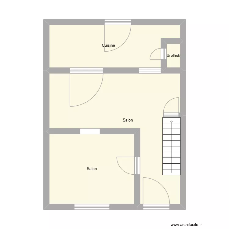 Abeelstraat 19. Floor plan with 4  and 44 m²