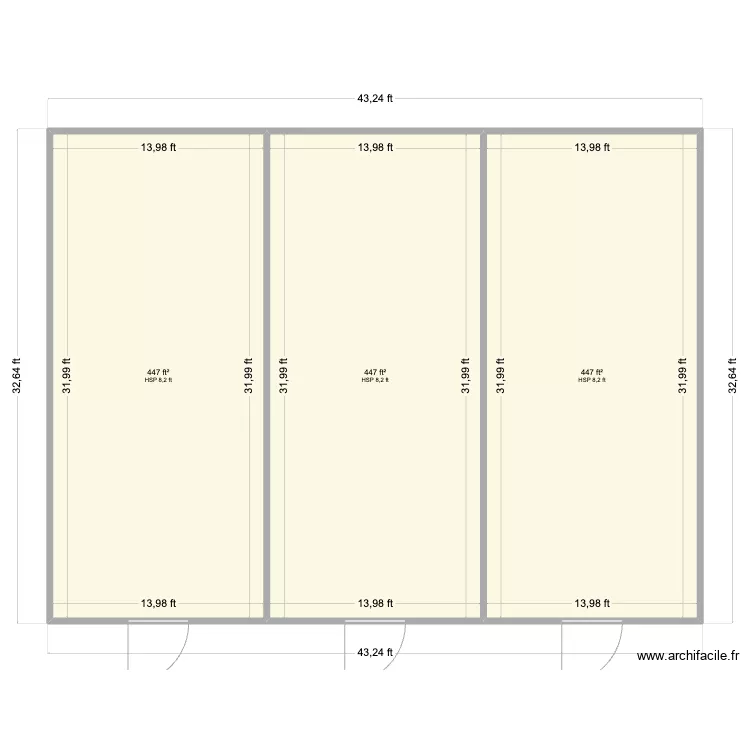 STL Plant (3) 15x33. Floor plan with 