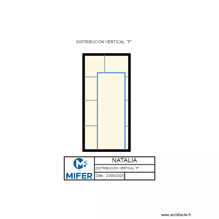 NATALIA---- DISTRIBUCION VERTICAL "F". Floor plan with 