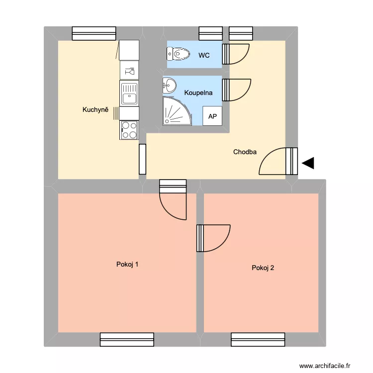 Jana Švermy 30, byt 4. Floor plan with 11 Rooms and 179 m² Jana Švermy 30, byt 4. Floor plan with 11 Rooms and 179 m²
