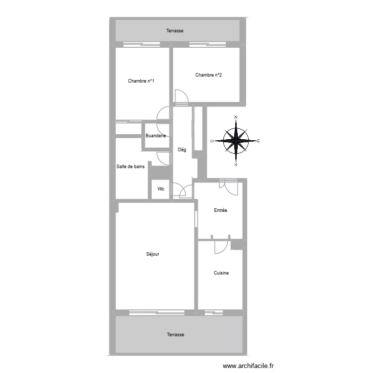 51790. Floor plan with 15  and 103 m²