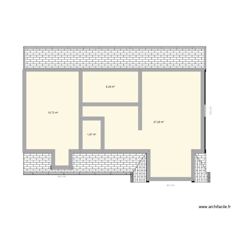 gael etage. Floor plan with 0 room and 0 m2