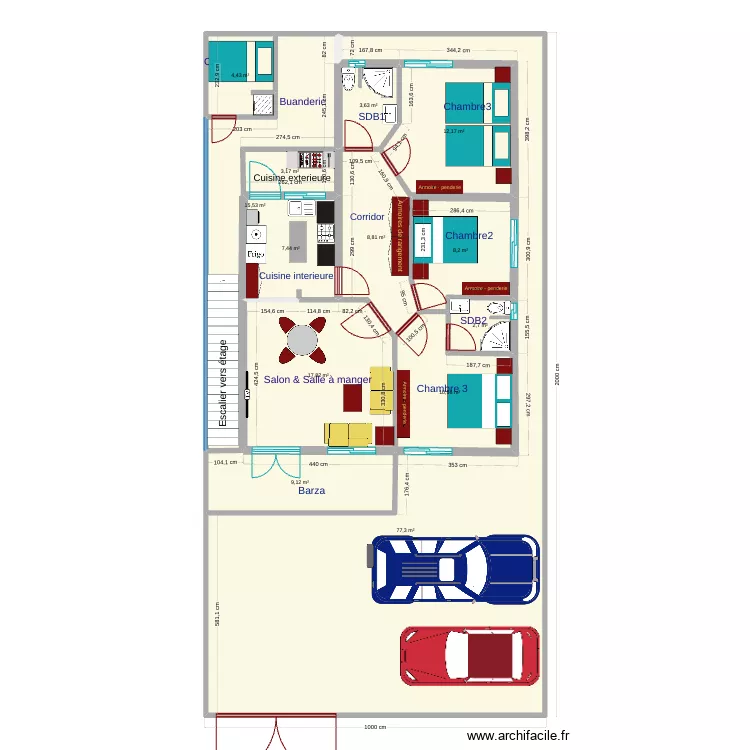 gael rez de chauss&eacute;e gael3. Floor plan with 