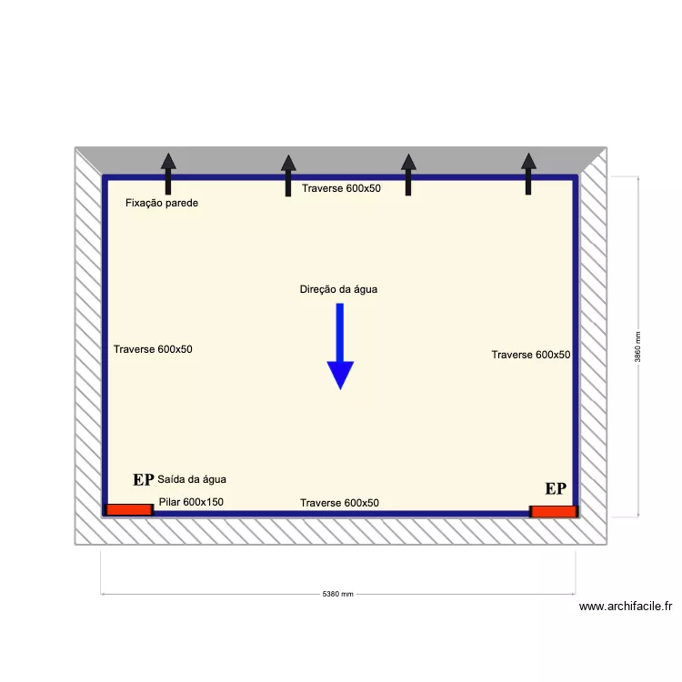 Serrano Chambre v2. Floor plan with 2 Rooms and 41 m² Serrano Chambre v2. Floor plan with 2 Rooms and 41 m²