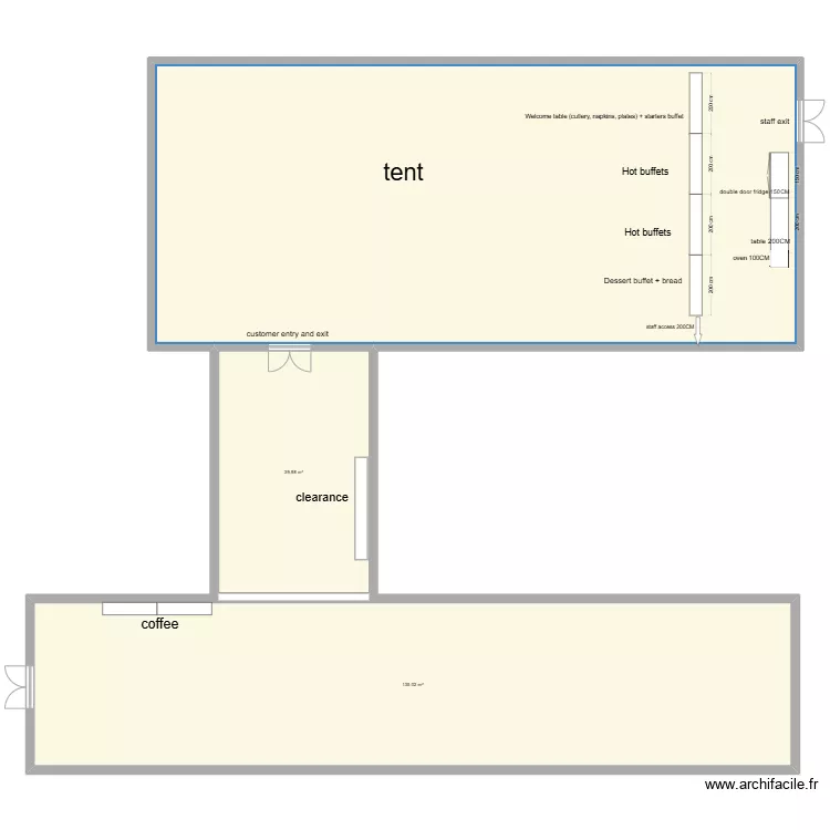 TENTE JAPON. Floor plan with TENTE JAPON. Floor plan with