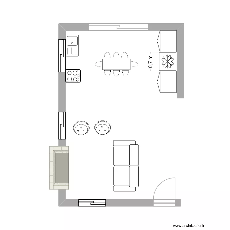 casa2. Floor plan with 