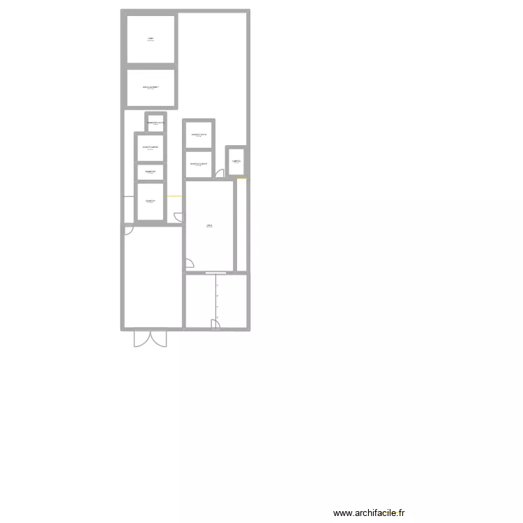 PROJETO CASA. Floor plan with 10  and 112 m²