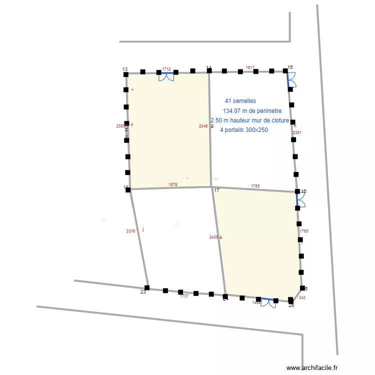 gildas parcelle semellesbis2. Floor plan with 
