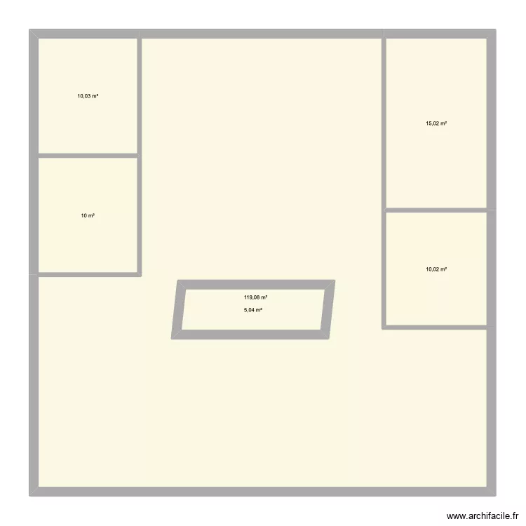 salla. Floor plan with 6  and 177 m²