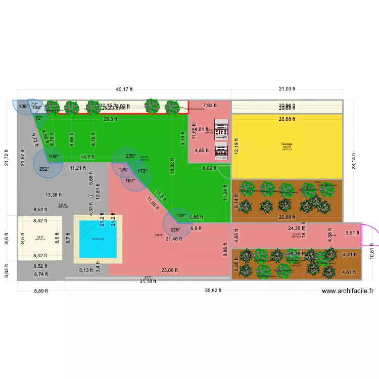 Backyard - 2026 Just Plants. Floor plan with 12 and 192 m² Backyard - 2026 Just Plants. Floor plan with 12 and 192 m²
