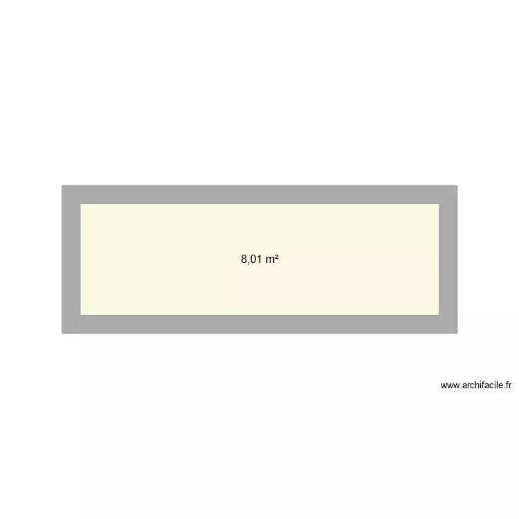 Public. Floor plan with 1  and 8 m²