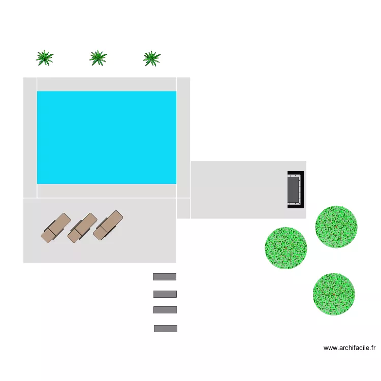 Jursici pool. Floor plan with 