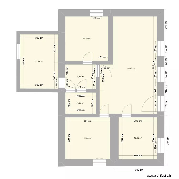 Maison Lit . Floor plan with 