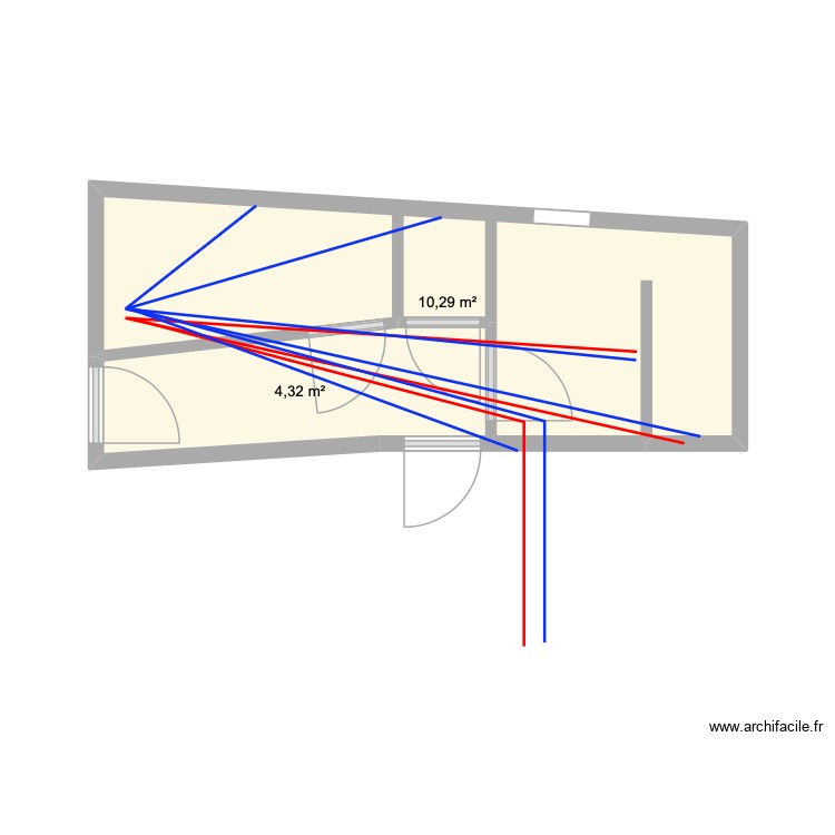 extension salle de bain. Floor plan with 0 room and 0 m2