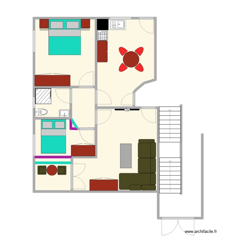 Appartement I INSS. Floor plan with 0 room and 0 m2