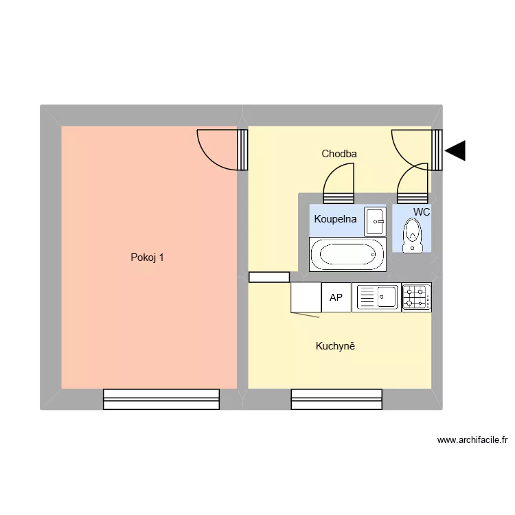 N&aacute;dražn&iacute; 2397, byt 11. Floor plan with 10  and 157 m²