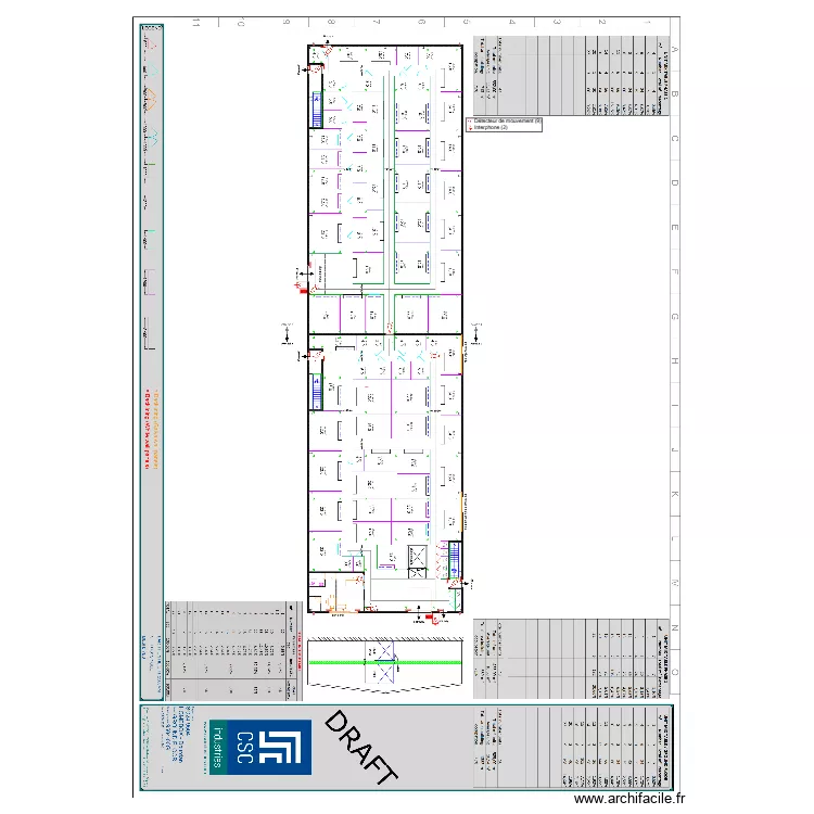 INTRUSION ET ACCES. Floor plan with 