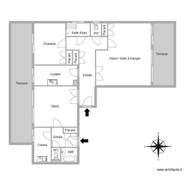 51323 PINARD. Floor plan with 17  and 143 m²