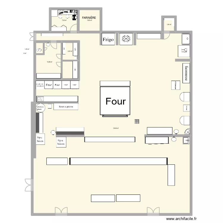 marie blachere. Floor plan with 8  and 381 m²