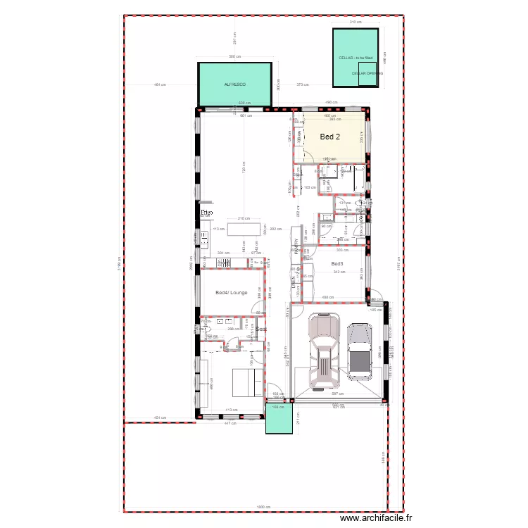 Furniture1. Floor plan with 