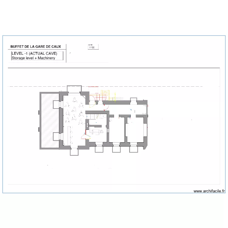 Level -1. Floor plan with 
