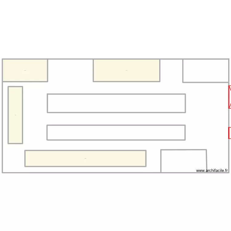 projeto armazerm. Floor plan with 4  and 989 m²