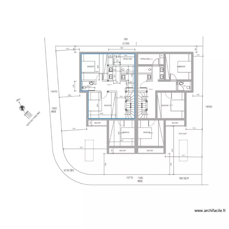 ABCD. Floor plan with 