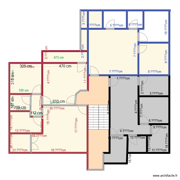 Appartement III size. Floor plan with 0 room and 0 m2