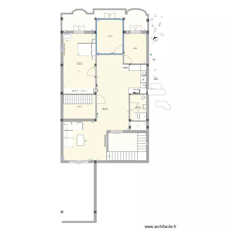 Bouaine. Floor plan with 