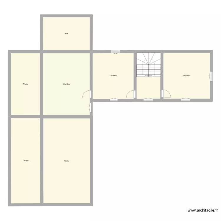 Bazugues etage. Floor plan with Bazugues etage. Floor plan with
