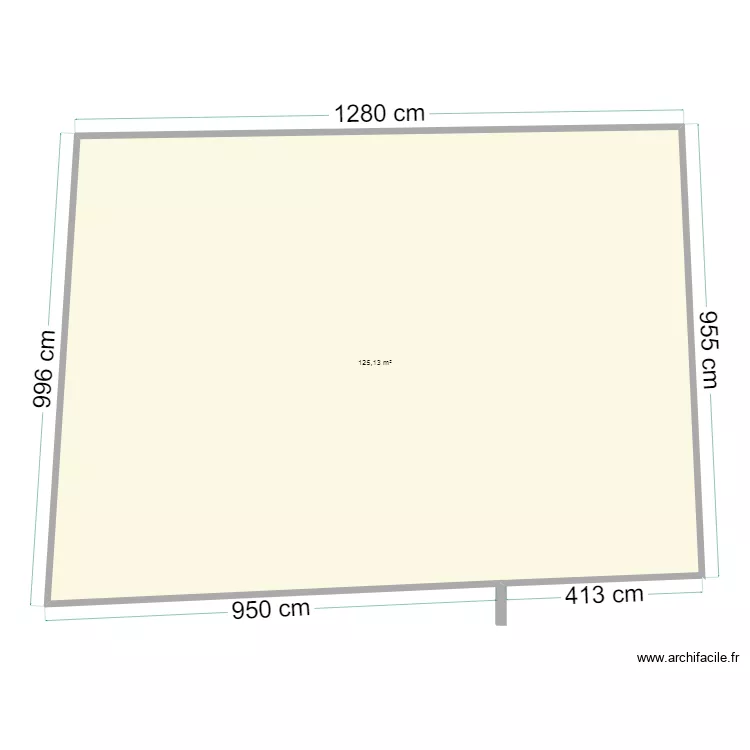 hangar4. Floor plan with 1 Room and 125 m²