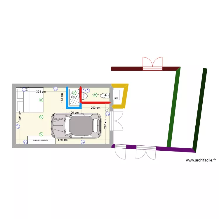 garage plan 2 J. Floor plan with 