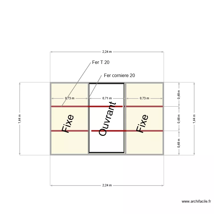 fenetre1 INSS. Floor plan with 