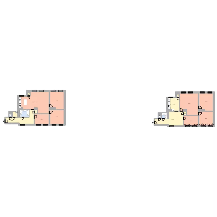 Hlavn&iacute; tř&iacute;da 699, byt 15. Floor plan with 42  and 407 m²