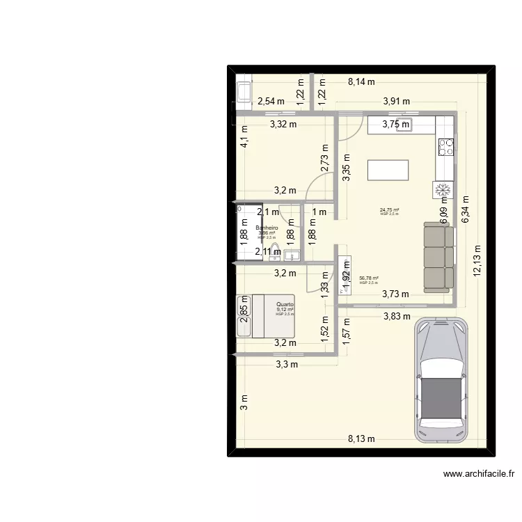 definitiva. Floor plan with 4 Rooms and 95 m² definitiva. Floor plan with 4 Rooms and 95 m²