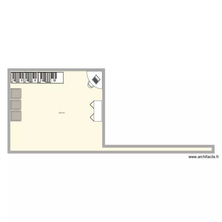 laraaaa. Floor plan with 1 Room and 100 m²
