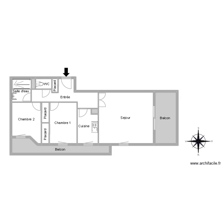 51329 THOMAS. Floor plan with 14  and 79 m²