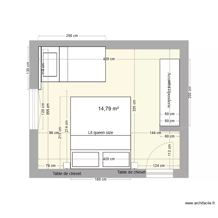 Maman_Chambre_Etage. Floor plan with 