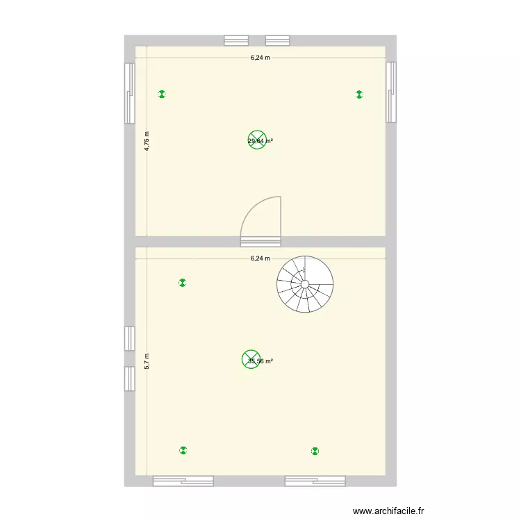 TENGCO HOUSE 3F. Floor plan with 2  and 65 m²
