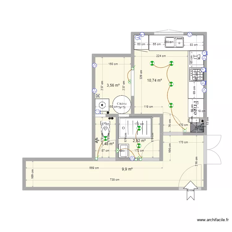 Dob Karim. Floor plan with 