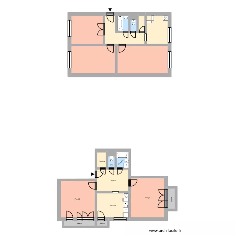 Slav&iacute;čkova 2346, byt 8. Floor plan with 24  and 270 m²