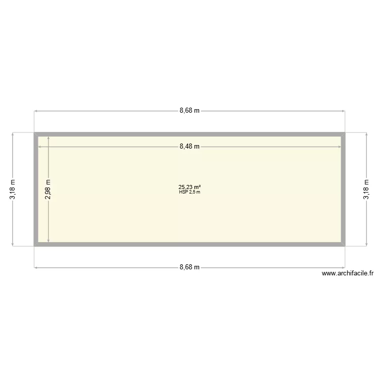 Dusche OG. Floor plan with 1 and 6 m² Dusche OG. Floor plan with 1 and 6 m²
