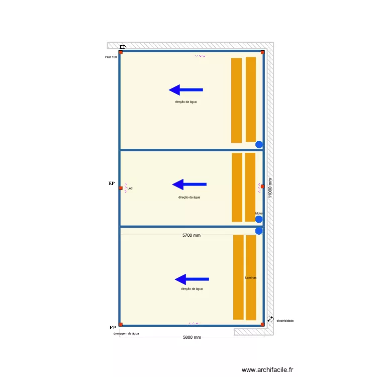 Wesler Projet 2. Floor plan with 