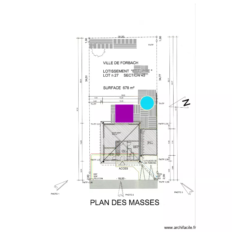 Forbach. Floor plan with 