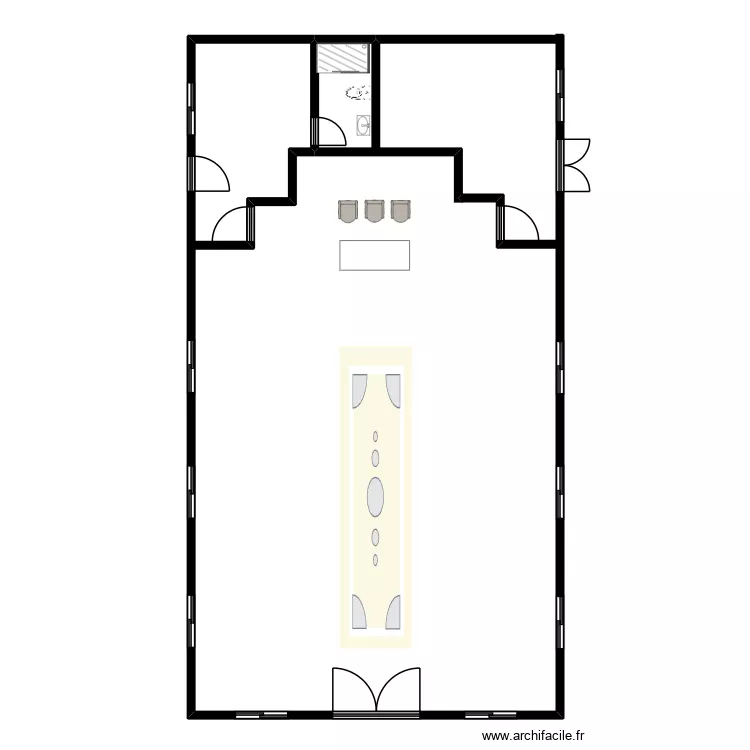 iglesia. Floor plan with iglesia. Floor plan with