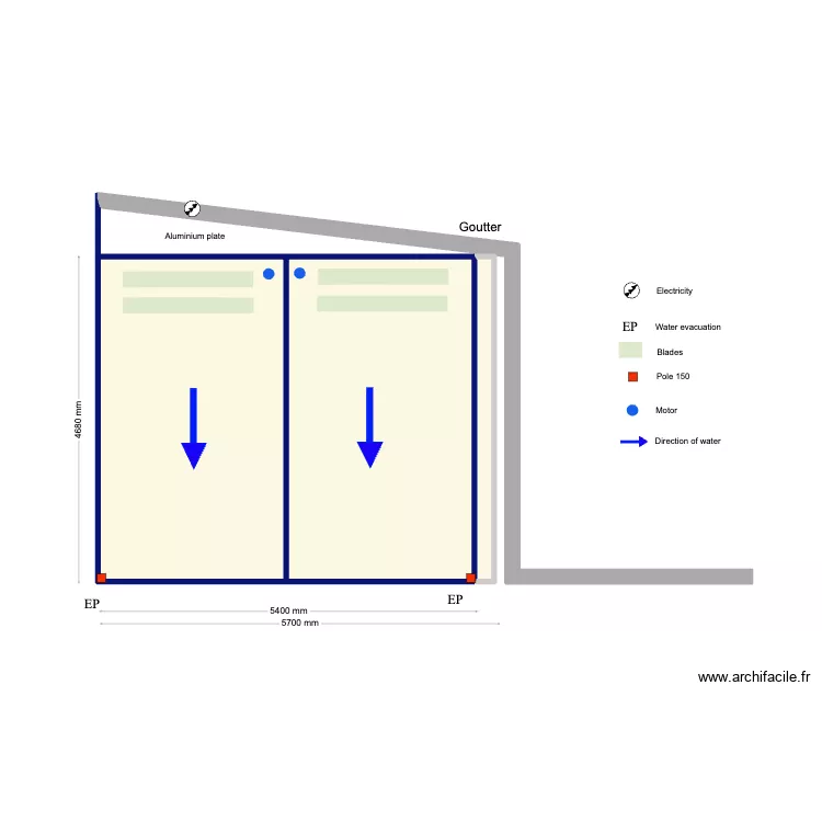 Steenvoorden 1. Floor plan with 3 Rooms and 25 m²