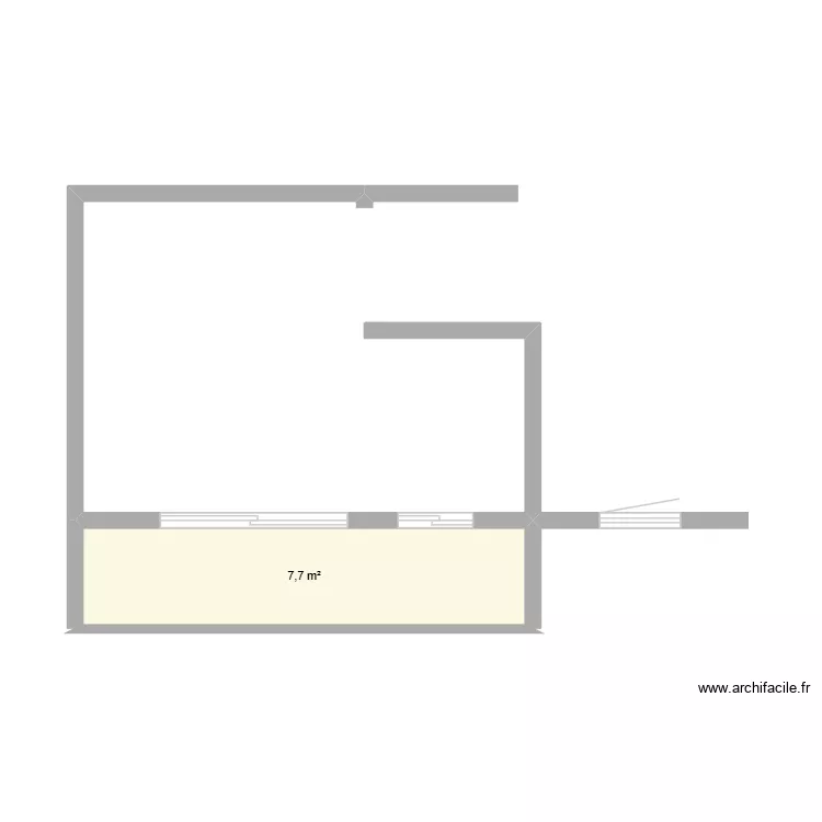 SEJOUR. Floor plan with 1  and 8 m²