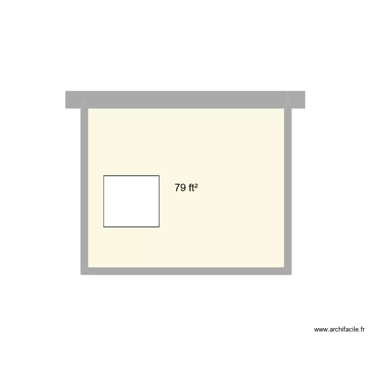 Side view rear loading ATM. Floor plan with 