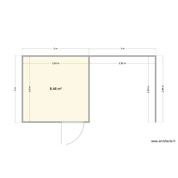 paardenstal. Floor plan with 