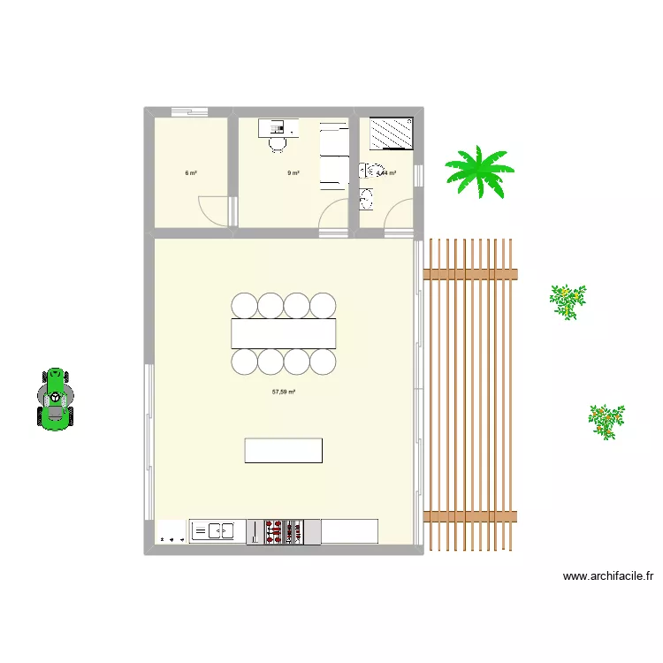 Barbacoa. Floor plan with Barbacoa. Floor plan with